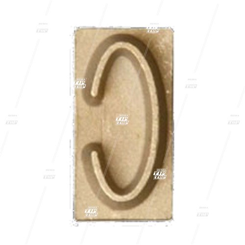 Rubber Branding Letter C, 1"