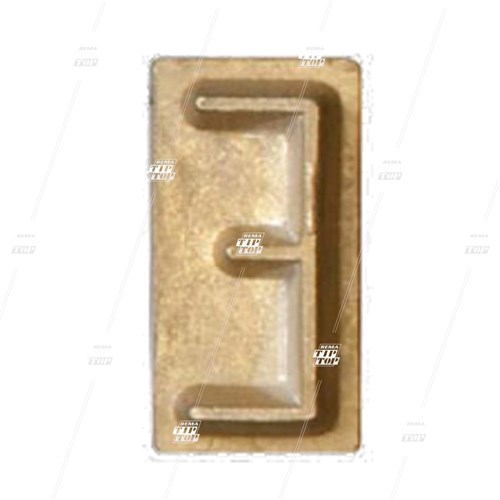 Rubber Branding Letter E, 1"