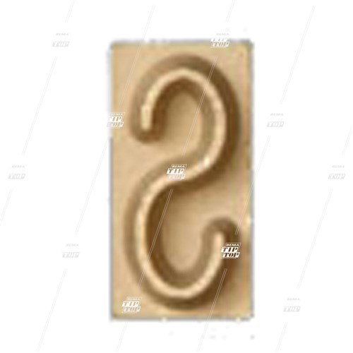 Rubber Branding Letter S, 1"