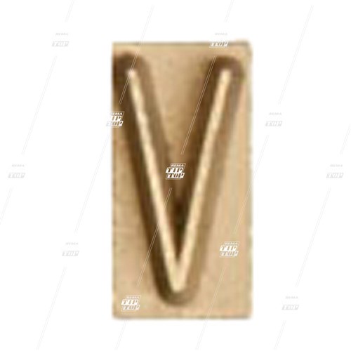 Rubber Branding Letter V, 1"