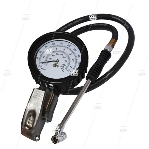 Manual Tyre Inflator 960mm Hose with Dual Angled Foot
