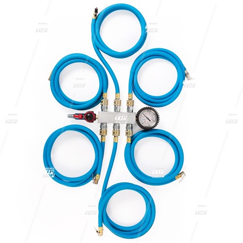 Tyre Inflation Spider Kit, with 6 Hose Manifold