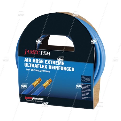 JAMEC PEM Ultraflex Hose, 12mm x 20m with 3/8" Threads