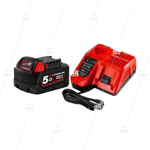 18V Charger (x1) & Battery (x2) Combo, MILWAUKEE