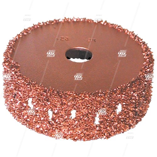 23 Grit, 75mm Buffing Carbide, Copper Flat Wheel - 3/8" Bore