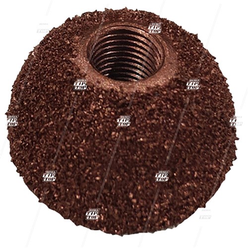 46 Grit, 30mm Buffing Carbide, Copper Contour Wheel - 3/8" Thread
