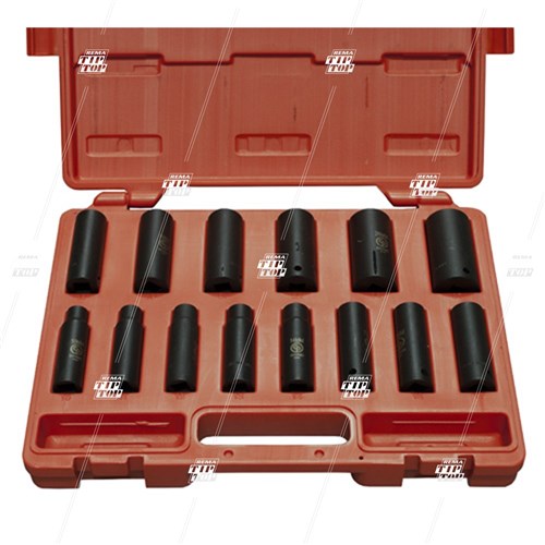 CHICAGO PNEUMATIC SS4114D, 1/2" Impact Socket - Long (set/14)