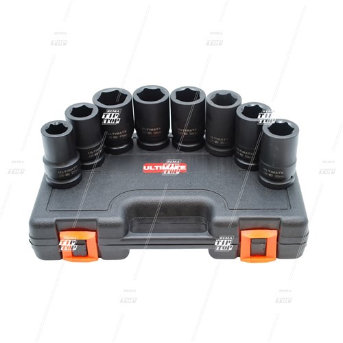 1" Impact Socket Set - Long (set/8)