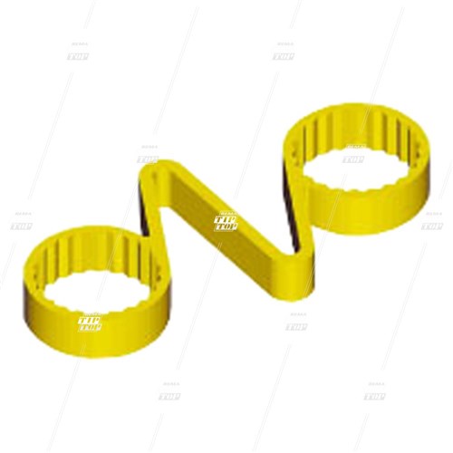 22mm CHECKLINK Wheel Nut Link - Yellow