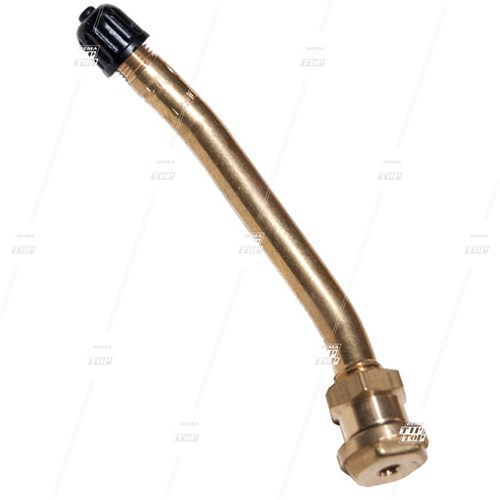 102MS-27 Truck Valve for Steel Wheels - Black Cap