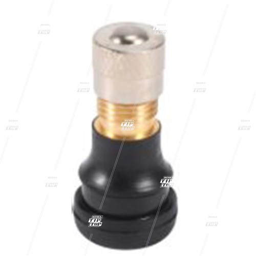TR411 Snap-In Scooter Valve - Cores In, Metal Cap (bag/10)