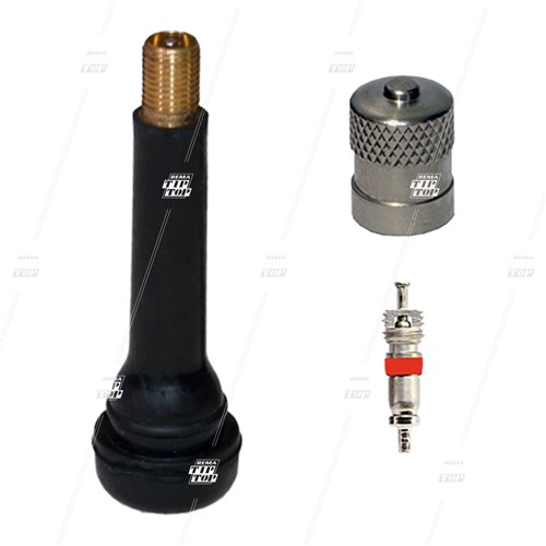 TR418 Snap-in Car Valve Long - Cores Out, Metal Cap (bag/100)