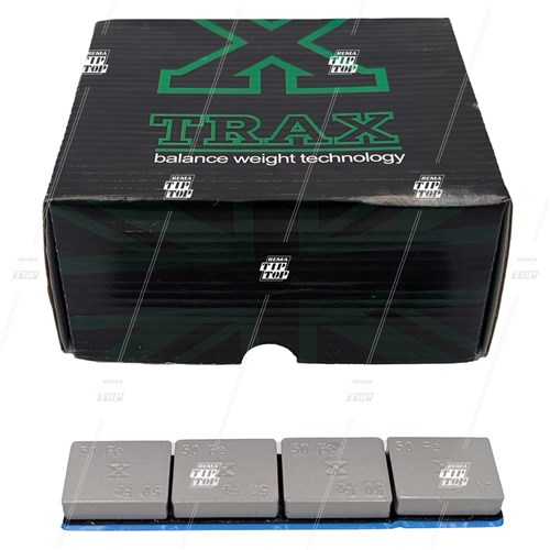 200g TRAX, Steel Stick-on Wheel Weights - Grey (box/30)