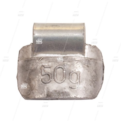 50g, Lead Clip-on Wheel Weights for Steel Wheels (bag/10)