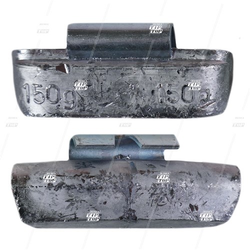 150g, Lead Clip-on Wheel Weights for Steel Wheels (bag/10)