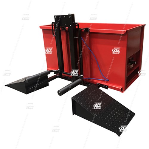 Rectangular Metal Dip Tank with Tyre Lifter