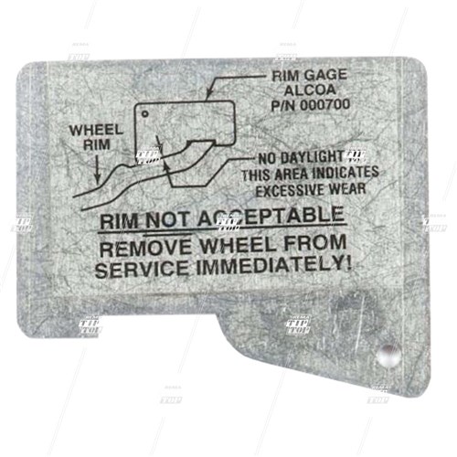 Alcoa Rim Gauge, Flange Wear Indicator